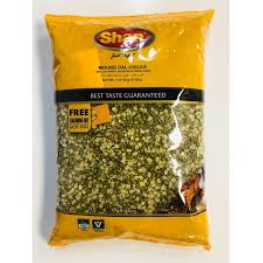 SHAN MOONG DAL CHILKA(GREEN SPLIT)500G